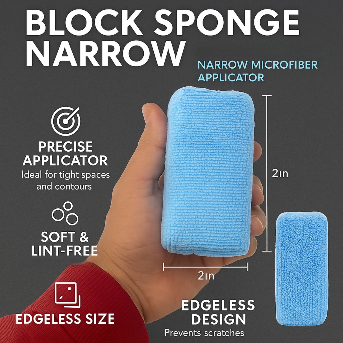Microfiber Terry Sponge Applicator